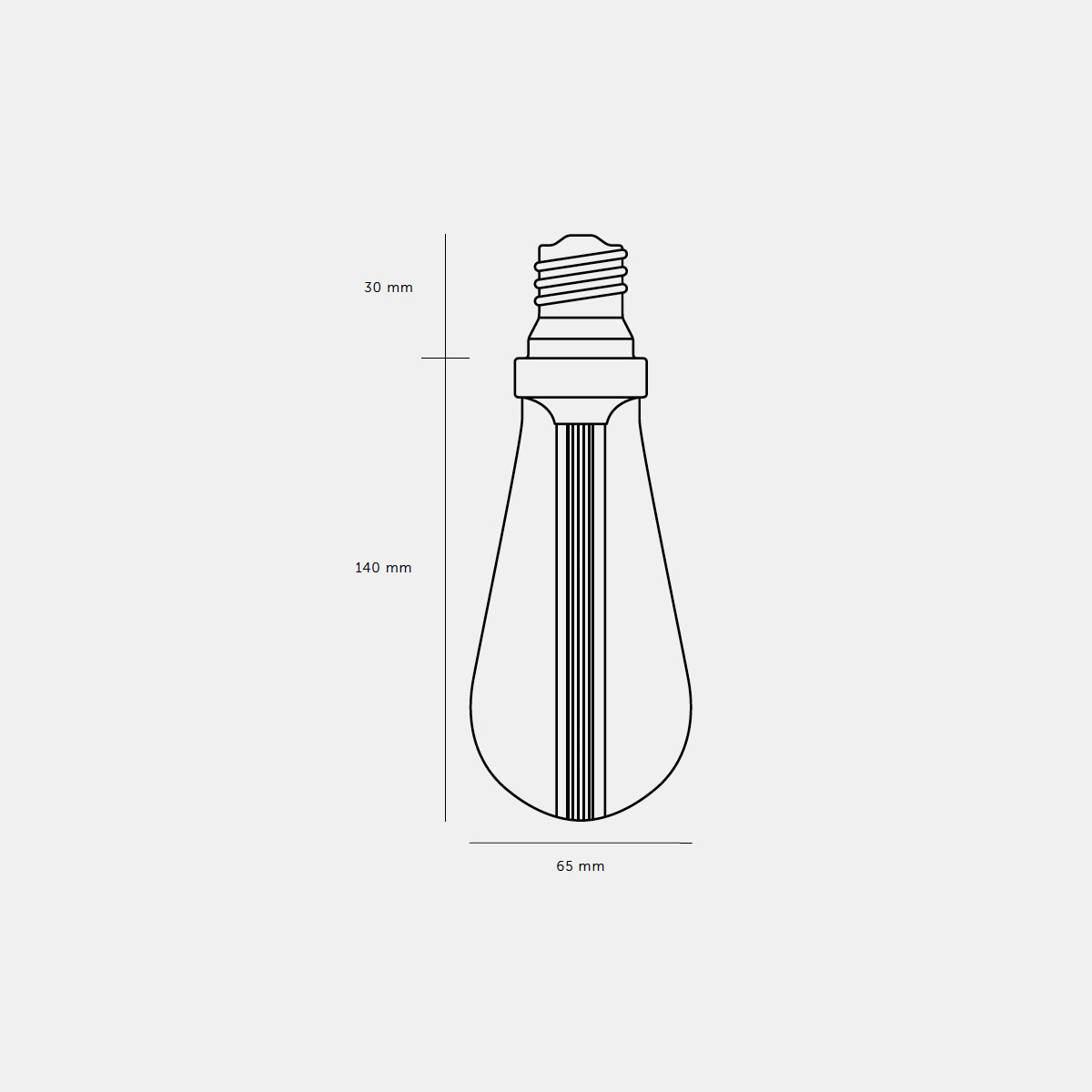Buster Bulb Gold, E27, dimmbar