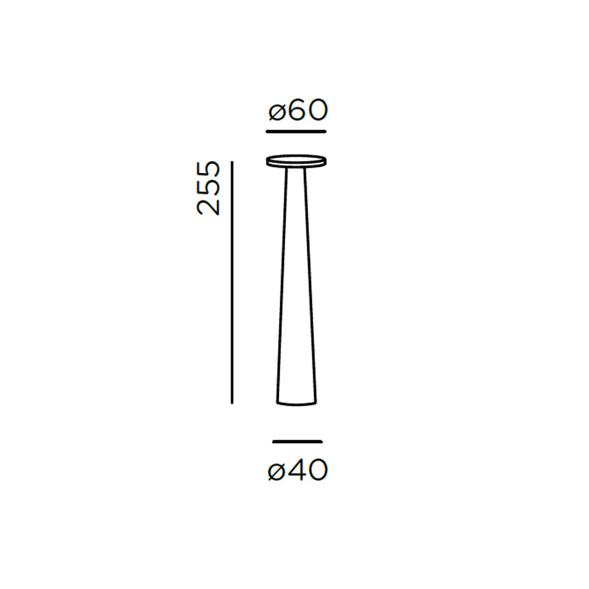 lix skinny Mobile Akku Tischleuchte, Ø: 4 cm, H: 25,5 cm, Bright Bronze lix skinny Mobile Akku Tischleuchte, Ø: 4 cm, H: 25,5 cm, Pearl White