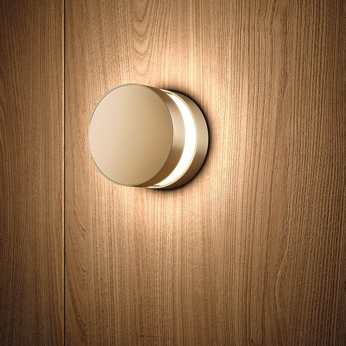 Penta Ludo Wandleuchte Ø: 12,6 cm, Gold matt Penta Ludo Wandleuchte Ø: 12,6 cm, Grau