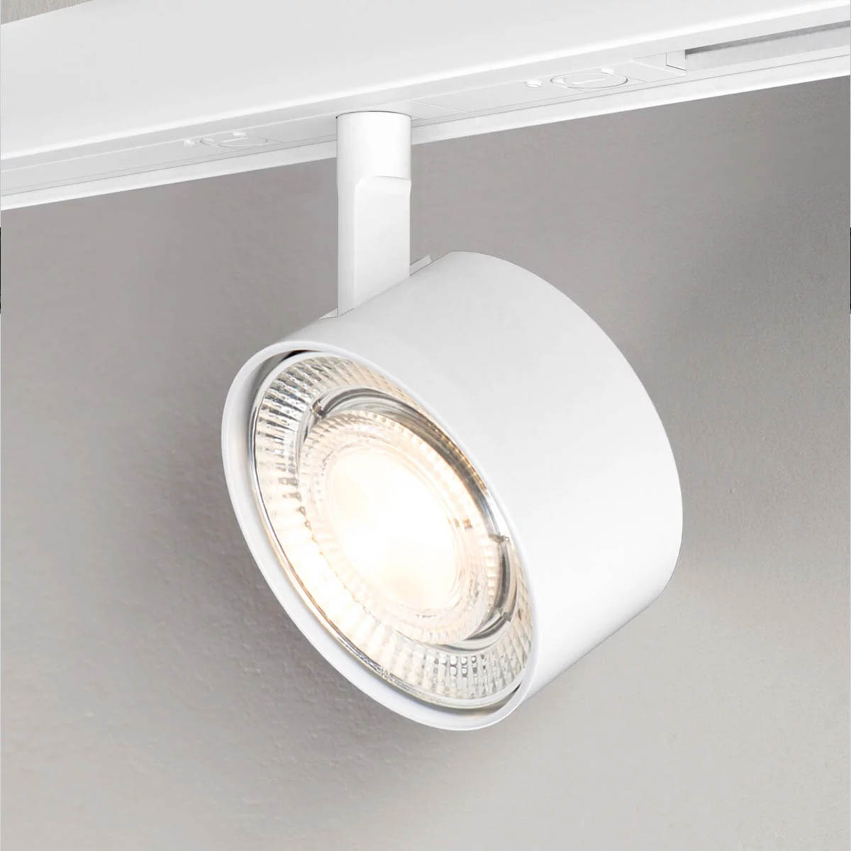 Wittenberg 4.0, wi4-str2-in Schienenstrahler, Weiß matt, Extra-Warmweiß 2700K, Spot 12°, Schaltbar Wittenberg 4.0, wi4-str2-in Schienenstrahler, Weiß matt, Warmweiß 3000K, Flood 38°, DALI