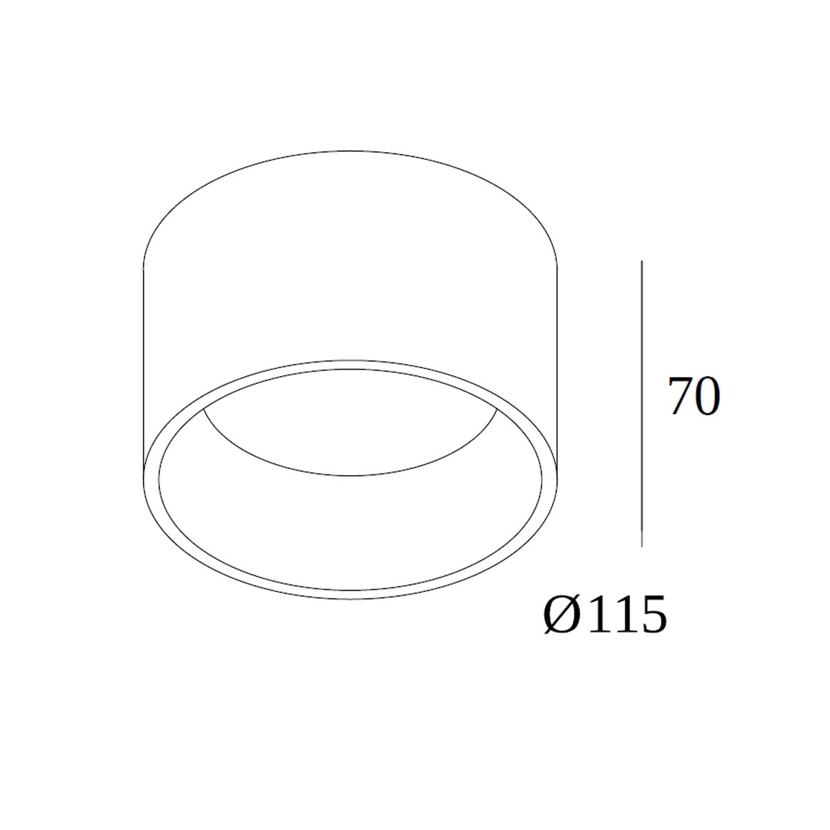 Delta Light DIRO SBL S ON IP44 Aufbaustrahler, Ø: 11,5 cm, L: 7 cm, Weiß Warmweiß 3000K