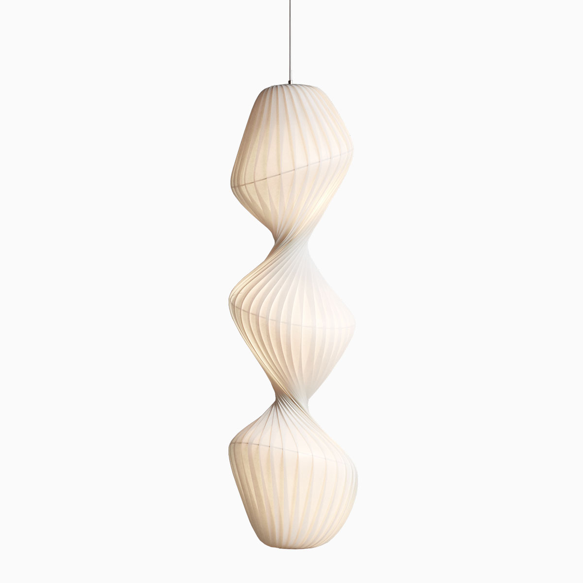 TR33 Pendelleuchte, PC / Vliesstoff, Ø 40 cm, H: 150 cm