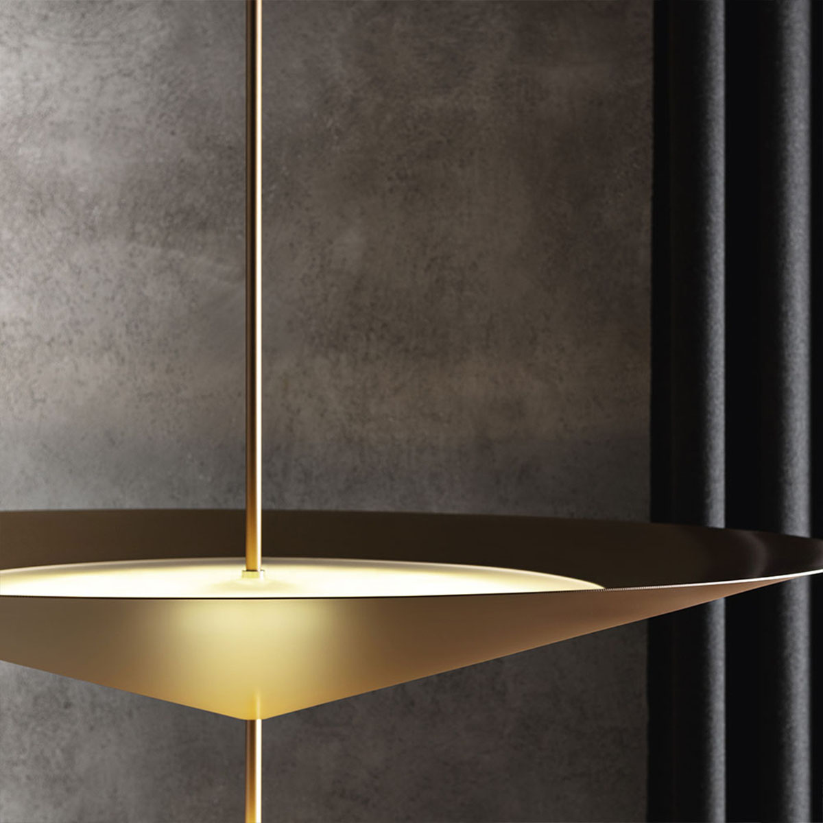 Narciso 1710-20 Pendelleuchte, Ø: 110 cm, Gold