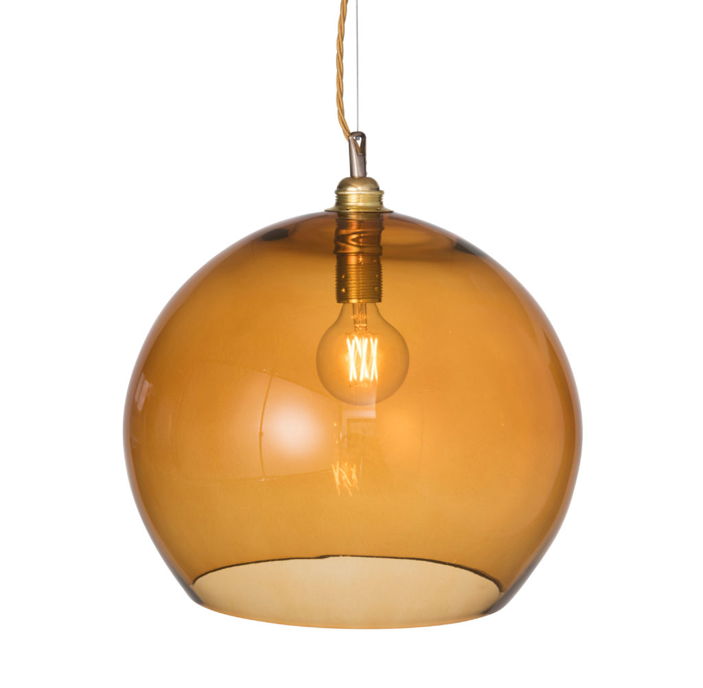 Rowan Pendelleuchte XL Ø 39 cm, Toast, Gold