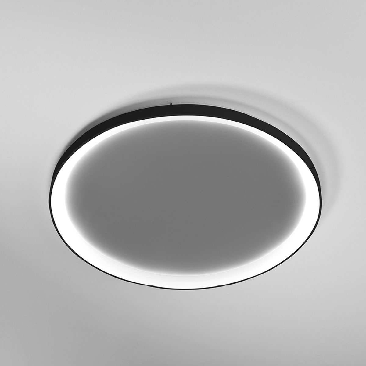 Lifering-R Deckenleuchte, Schwarz, Ø: 78 cm