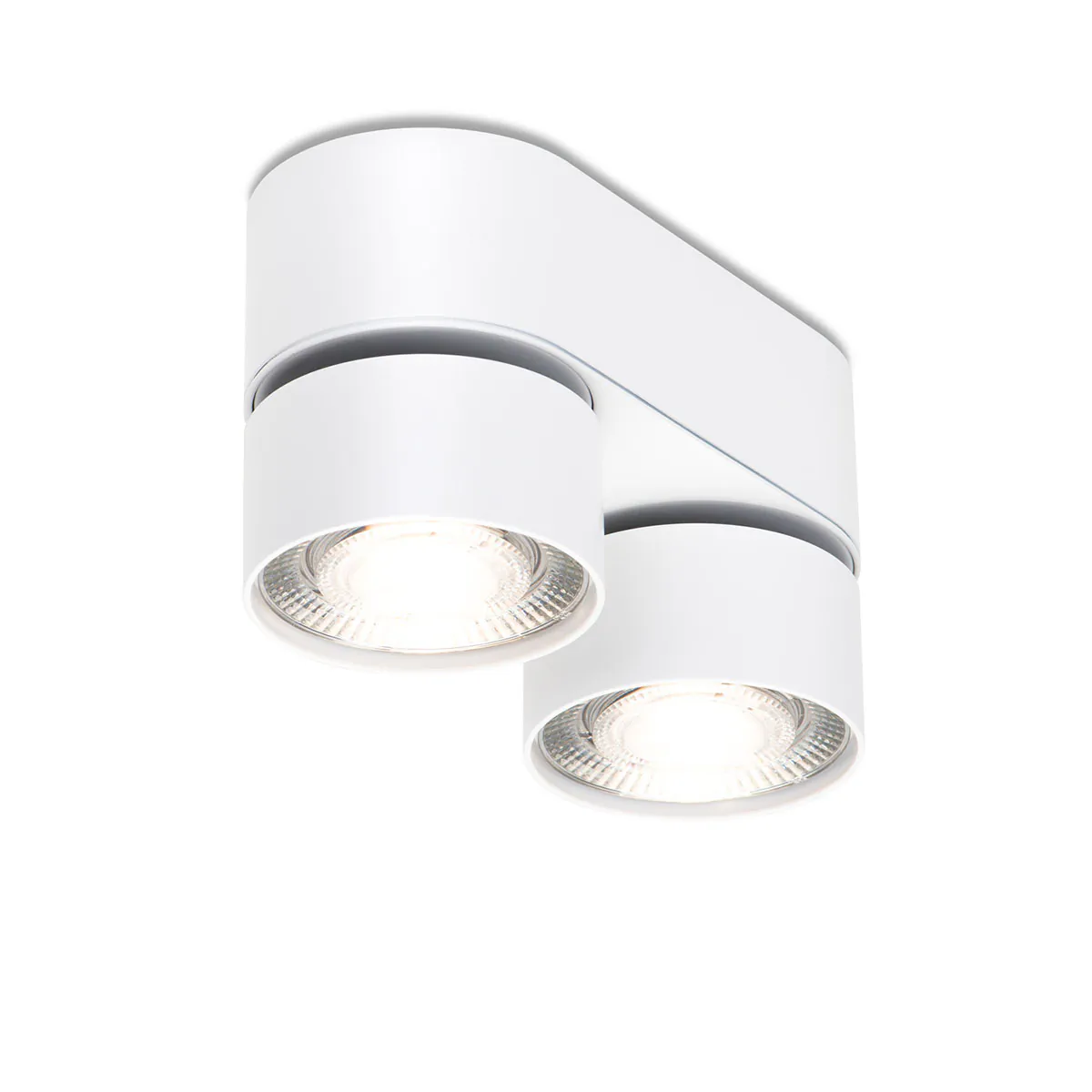 Wittenberg 4.0, wi4-ab-2ov Aufbaustrahler, Weiß matt, Warmweiß 3000K, Flood 38°, Bluetooth