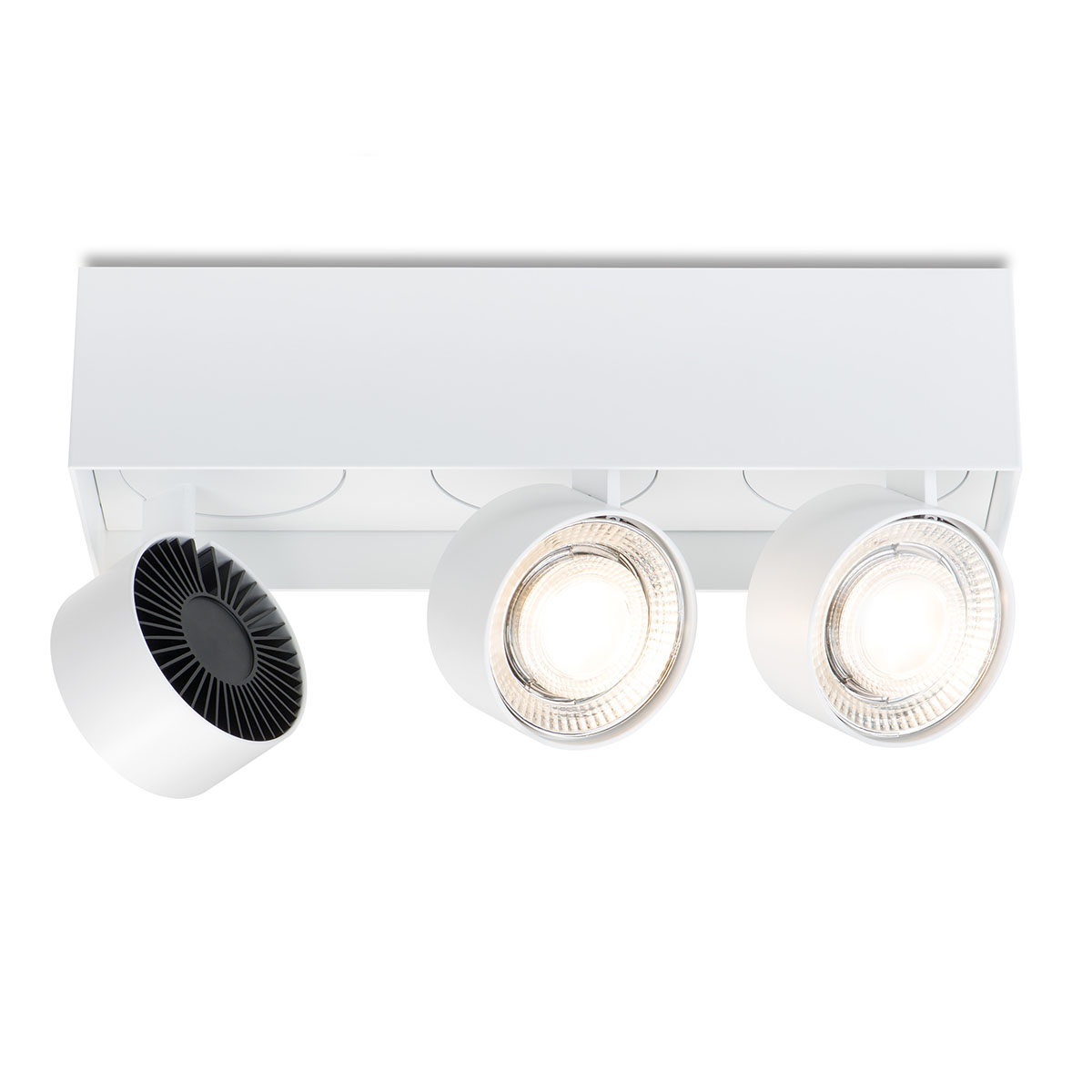 Wittenberg 4.0, wi4-ab-3e-hb Aufbaustrahler, Weiß matt, Warmweiß 3000K, Flood 38°, Bluetooth