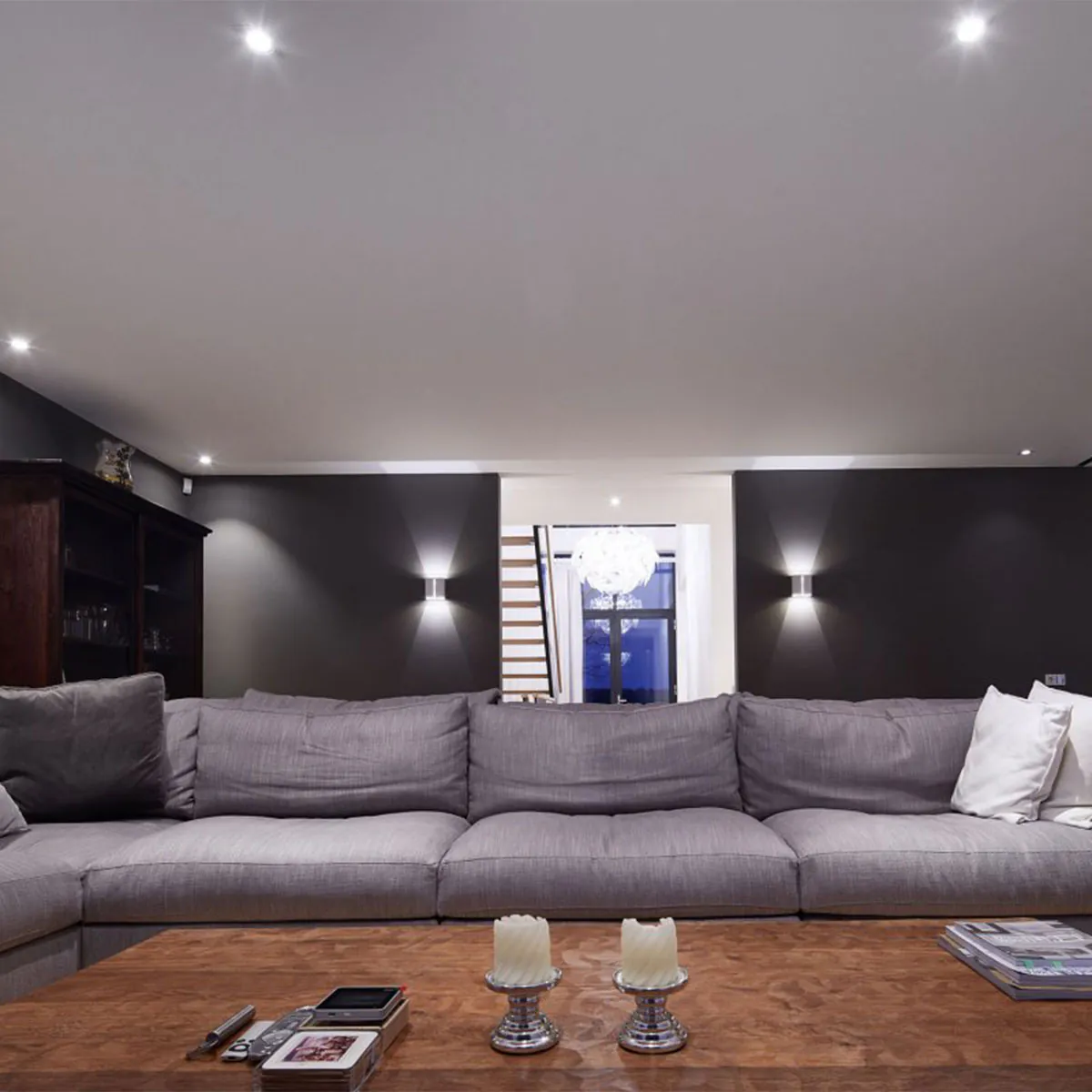 REO S OK 93050 S1 Einbaustrahler, L: 10,4 cm, B: 10,4 cm, Warmweiß 3000K, 50°