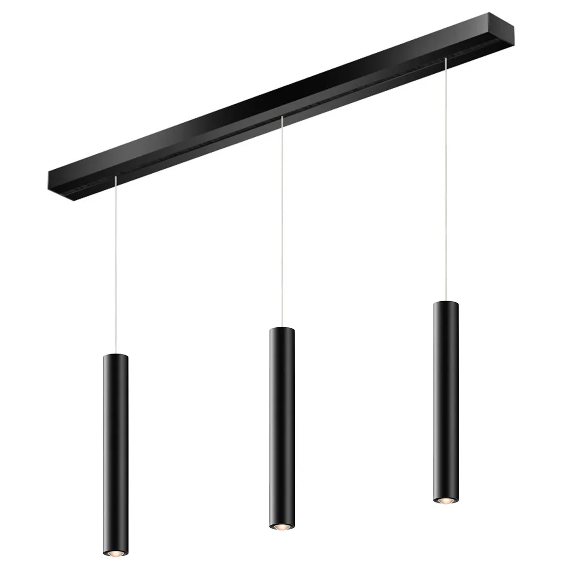 Star Pendelleuchte LED Maximum 3-flammig, schwarz, 2700K, L: 110 cm