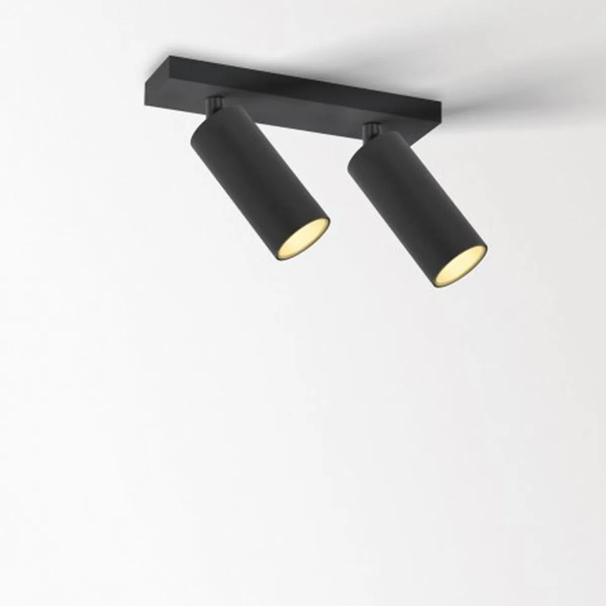 DeltaLight SPY 52 ON 2 92720 DIM8 Aufbaustrahler, Ø: 5,2 cm, L: 12 cm Schwarz, Extra-Warmweiß 2700K, 20° Schwarz Goldfarben Modern & neutral – exklusive für Flur schwenkbar & drehbar