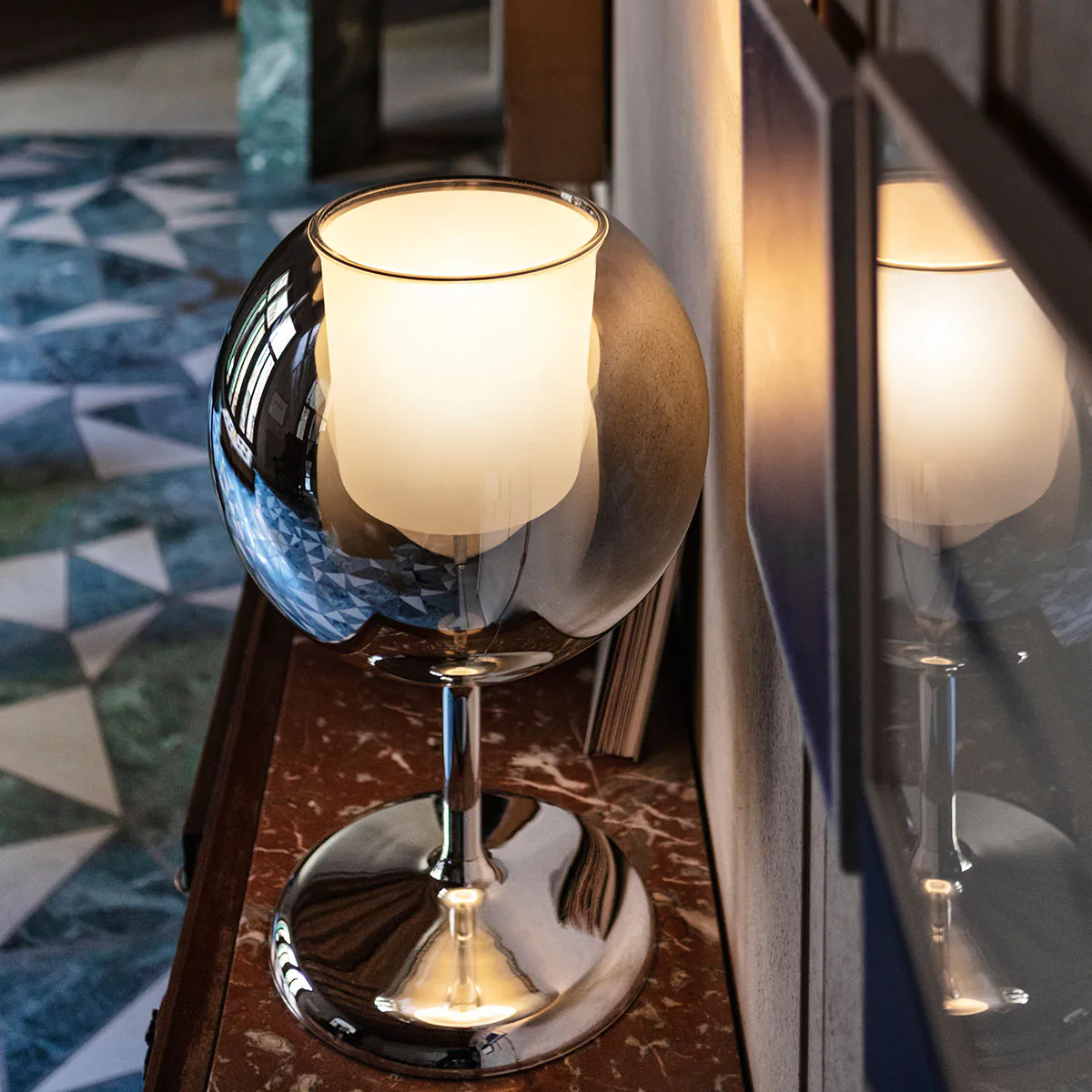 Glo 0811-00 Tischleuchte, Transparent Glas, Ø: 13 cm