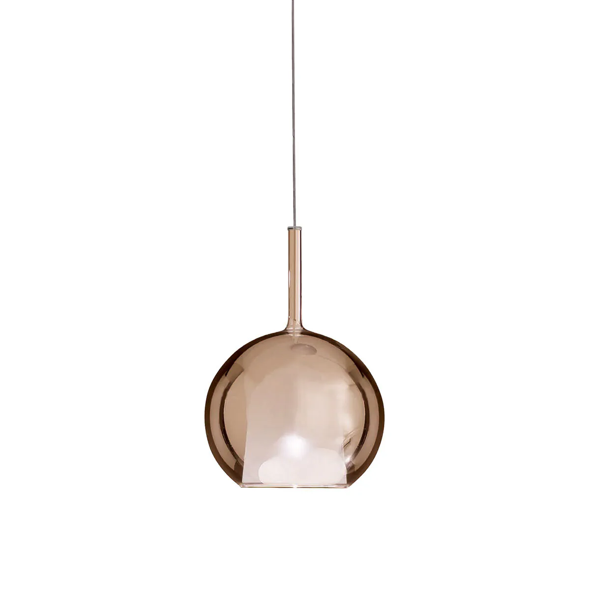 Glo 0811-20 Mini Pendelleuchte Ø: 13 cm, Rose Gold Glas, 4 m