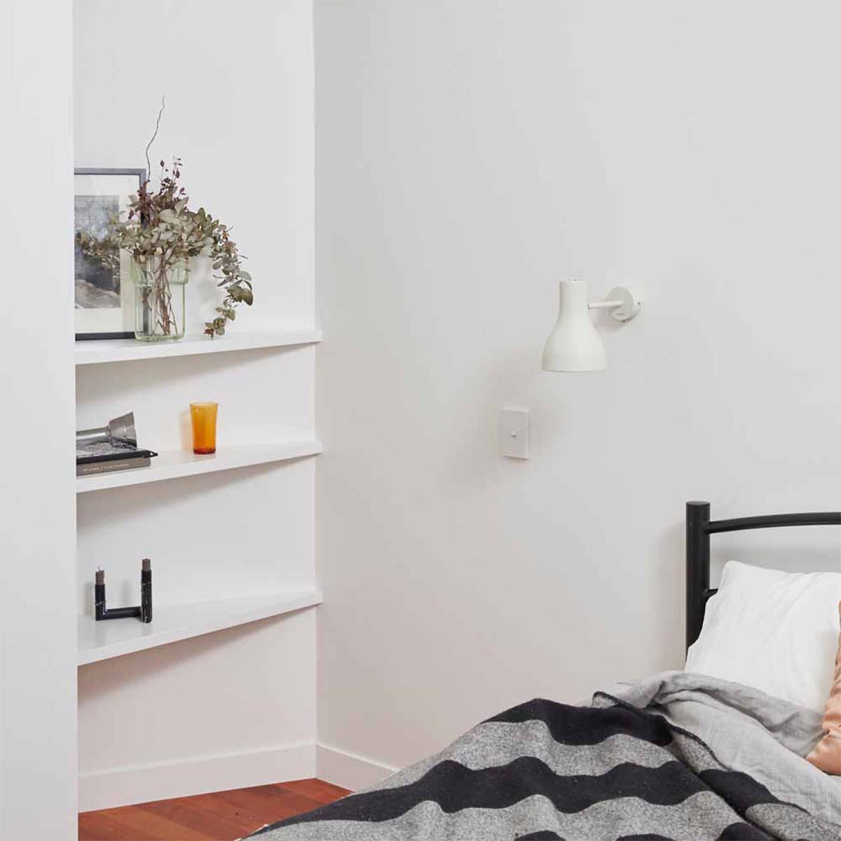 Anglepoise Type 75 Mini Wandleuchte, Ø: 13 cm, H: 15 cm, Slate Grey, Mit Kabel