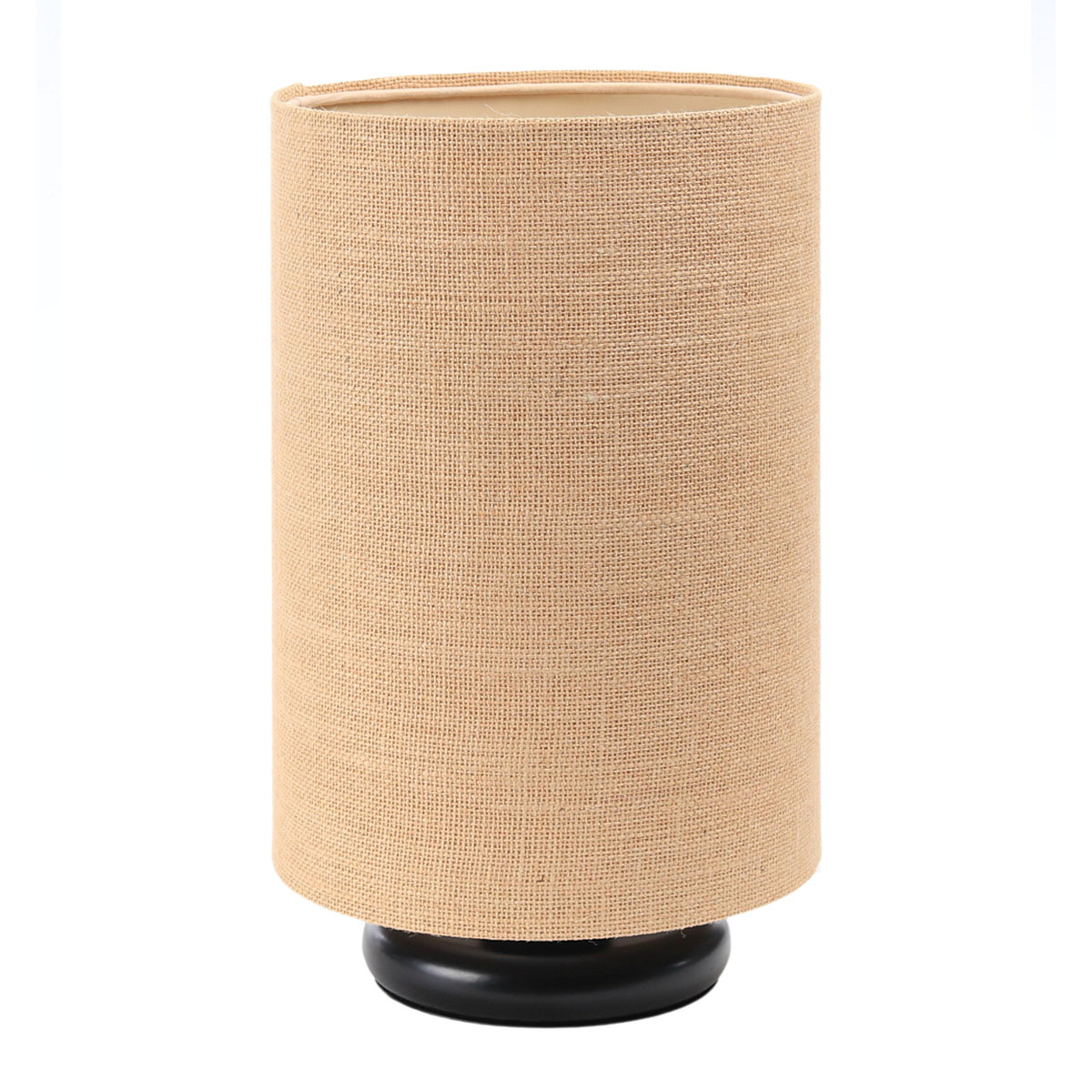 Tischleuchte Ø: 20 cm, H: 34 cm, Beige, Schwarz