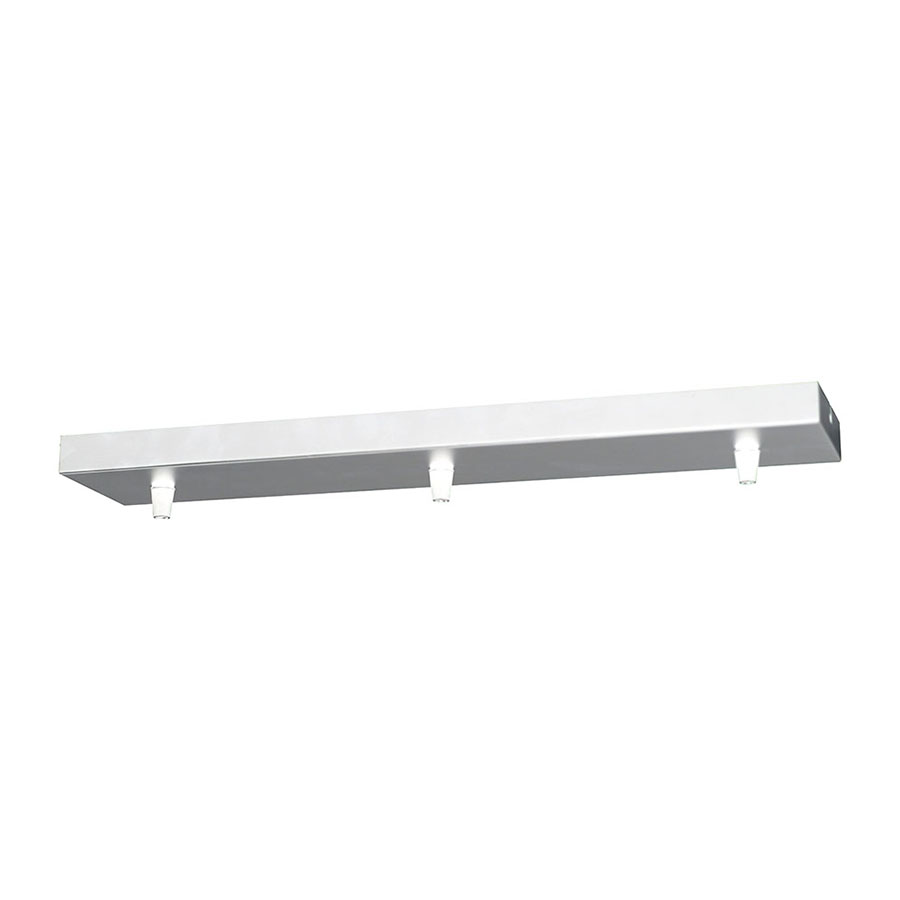 Lampen Baldachin Metall 3-fach rechteckig 47 x 9,5 x 2,5 cm, Weiß Lampen Baldachin Metall 3-fach rechteckig 47 x 9,5 x 2,5 cm, Weiß