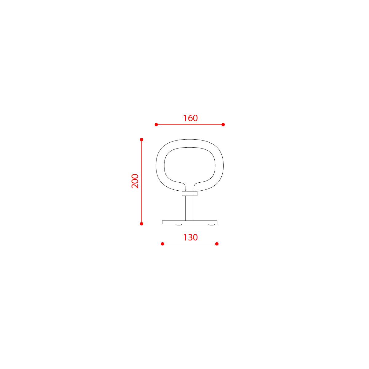 Nabila 552.32 Tischleuchte H: 20 cm, Schwarz Matt / Schwarz Chrom & Rauchglas