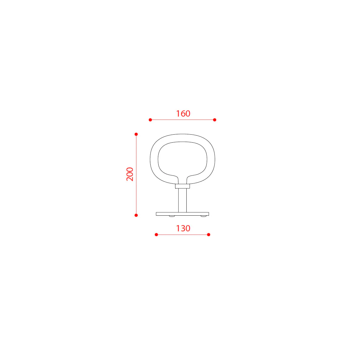 Nabila 552.32 Tischleuchte H: 20 cm, Schwarz Matt / Schwarz Chrom & Rauchglas