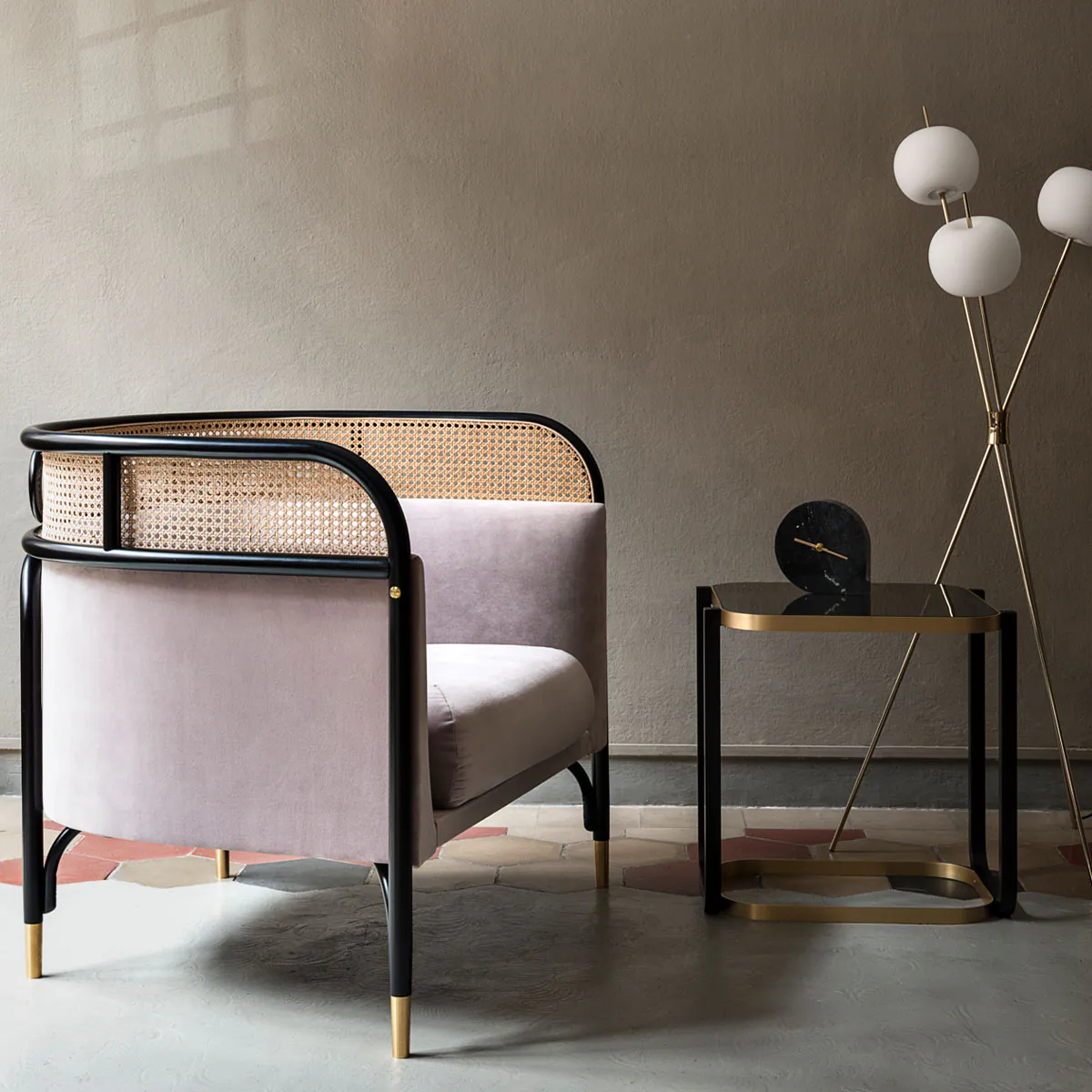 Kushi Floor Stehleuchte, 140 cm, Kupfer