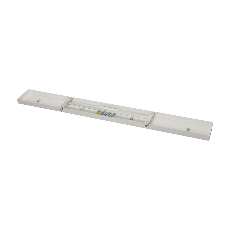 Lampen Baldachin Metall 4-fach rechteckig 90 x 9,5 x 2,5 cm, Weiß Lampen Baldachin Metall 4-fach rechteckig 90 x 9,5 x 2,5 cm, Weiß