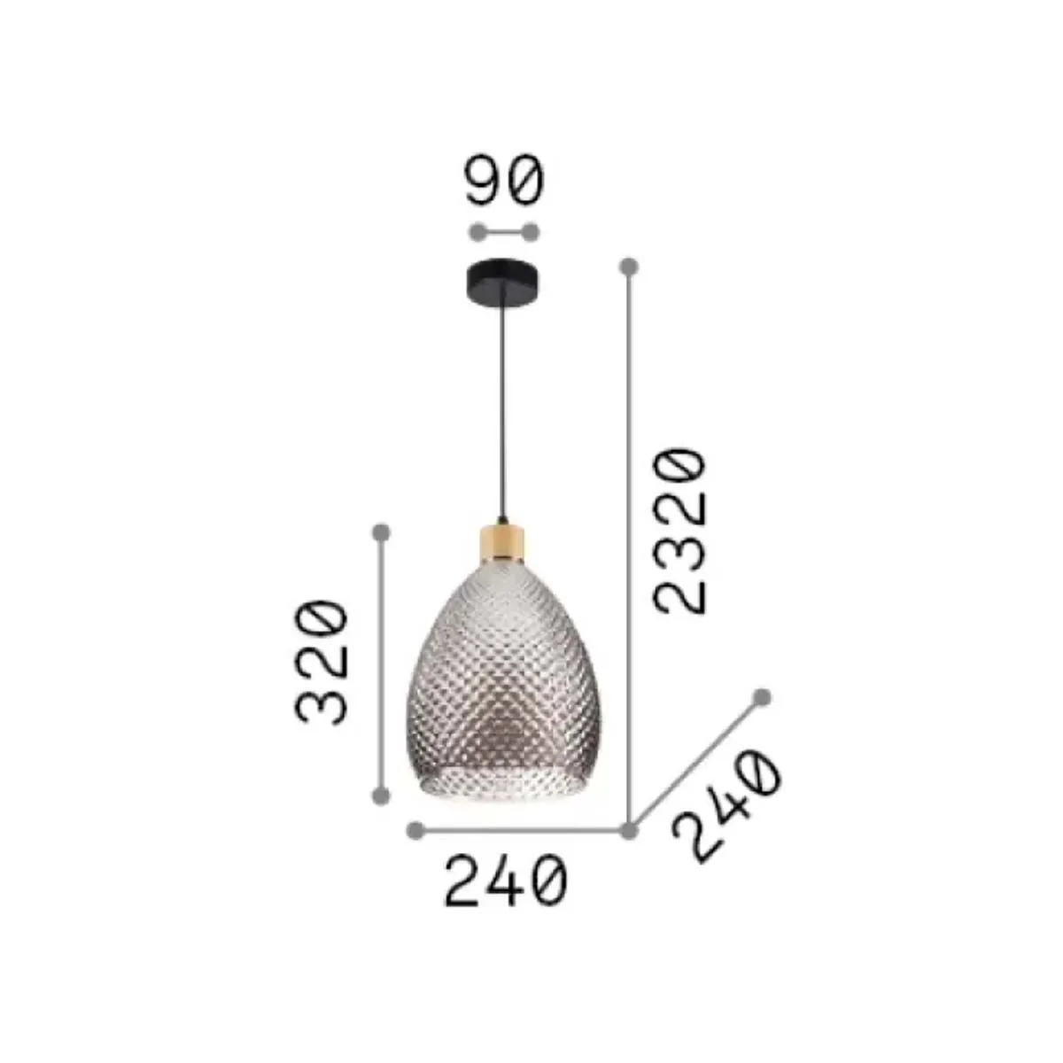 Bergen-1 SP Pendelleuchte, Ø: 24 cm Bergen-1 SP Pendelleuchte, Ø: 24 cm