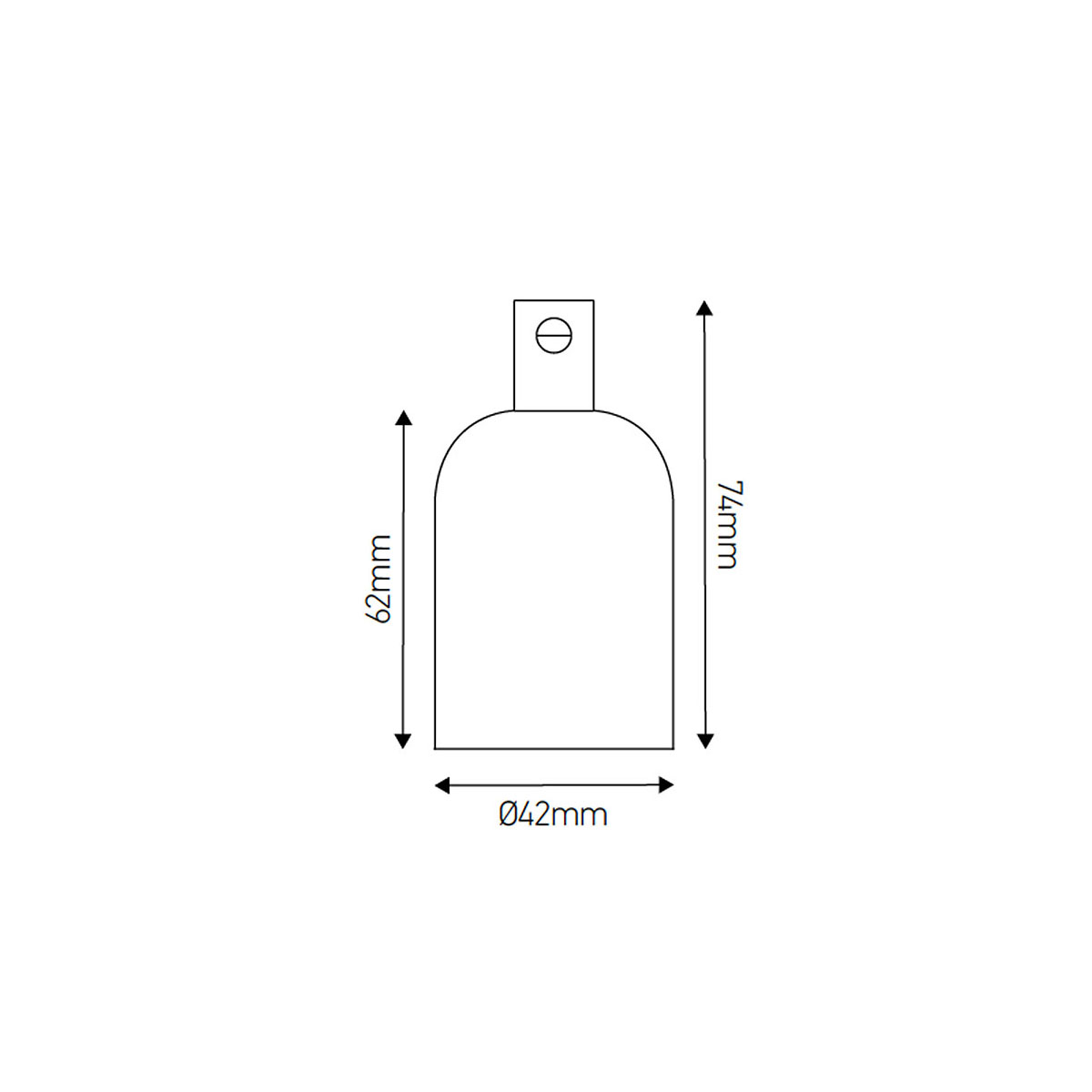 Lampenfassung E27 Aluminium Bronze