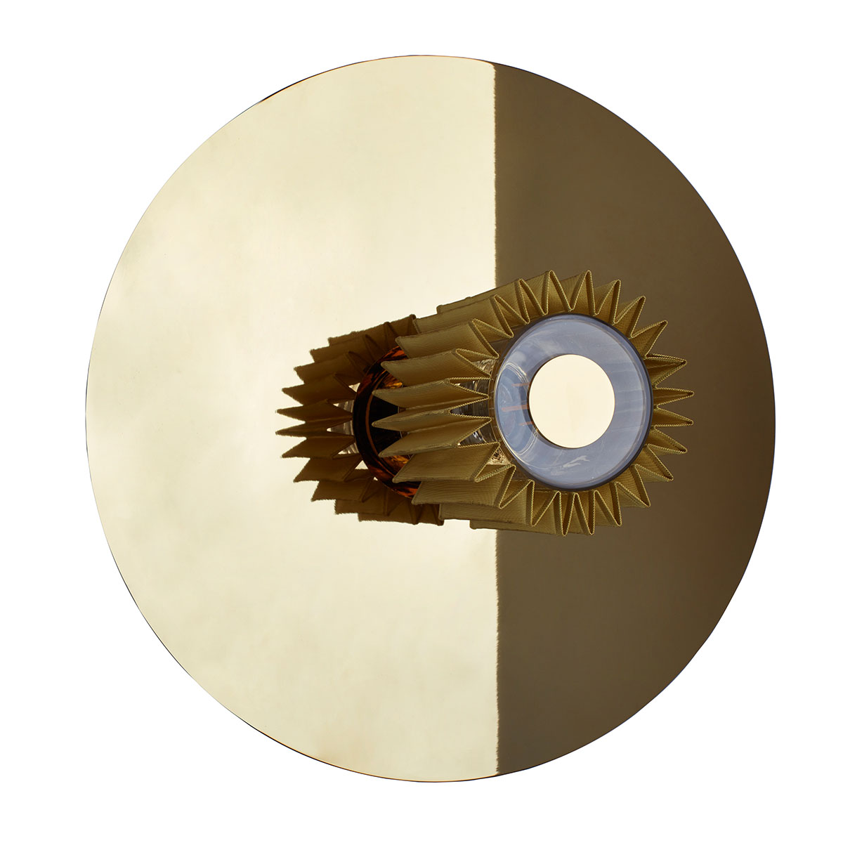 In The Sun 380 Wandleuchte Gold, Netz Gold Ø 38 cm – zeitloses Design aus dem Hause DCW Editions ideal im Schlafzimmer