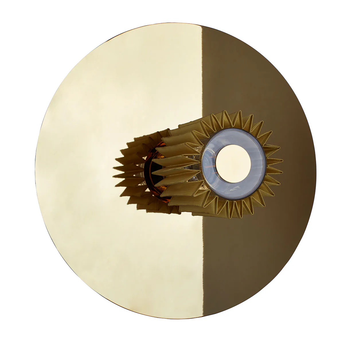 In The Sun 380 Wandleuchte Gold, Netz Gold Ø 38 cm – zeitloses Design aus dem Hause DCW Editions ideal im Schlafzimmer