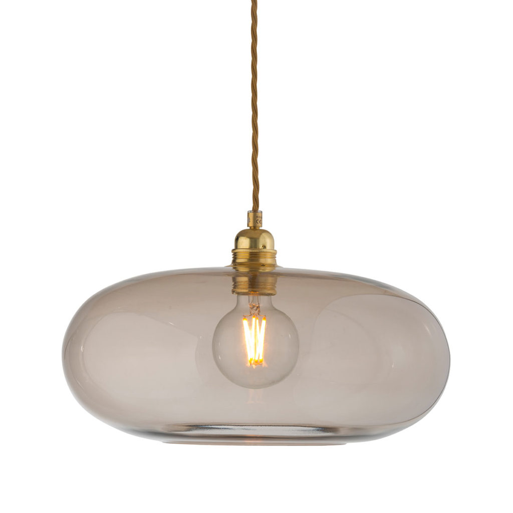 Horizon Pendelleuchte L Ø 36 cm, Chestnut Brown, Gold