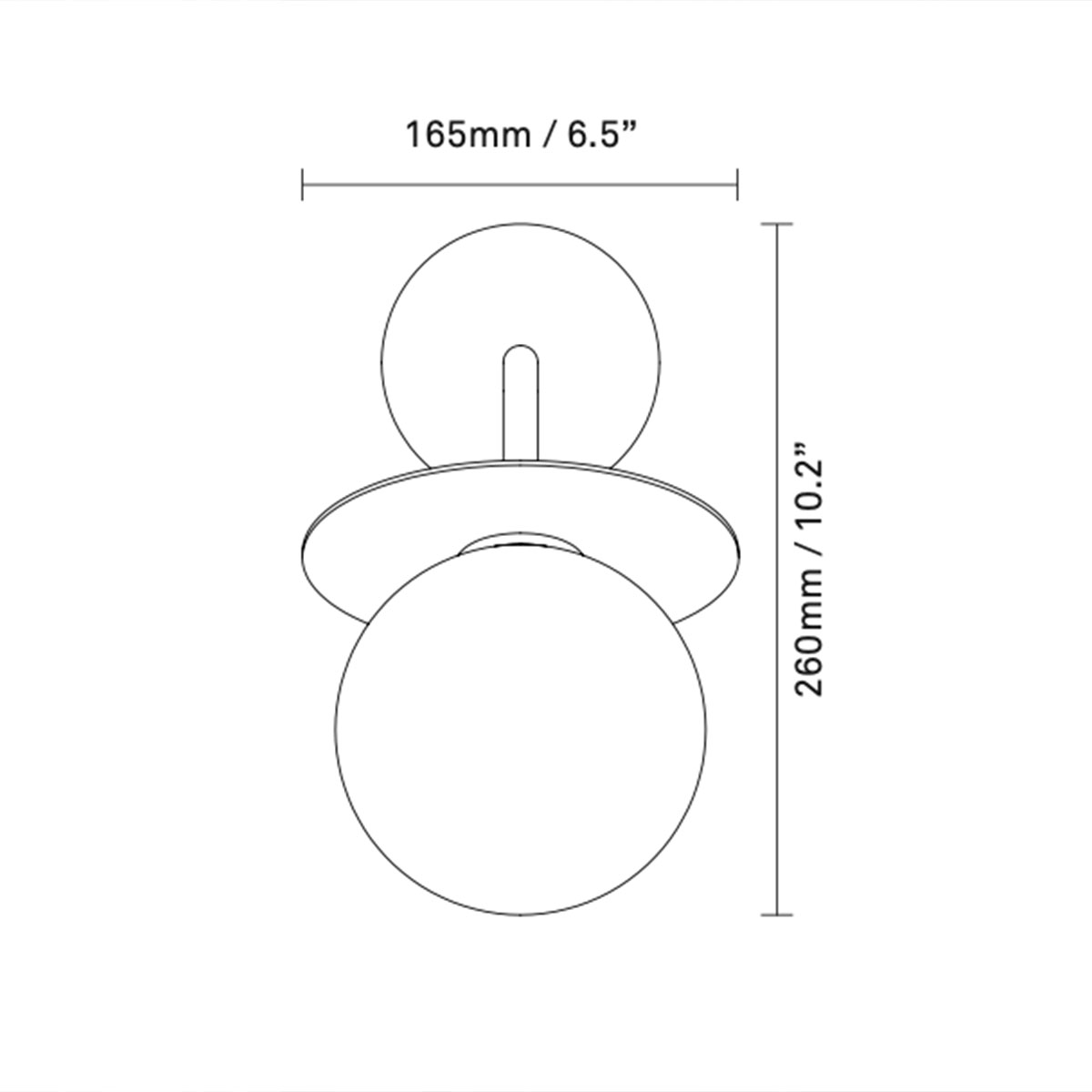 Liila Wall Outdoor Wandleuchte, B: 16 cm, H: 26 cm, Dunkelbronze, Opalglas