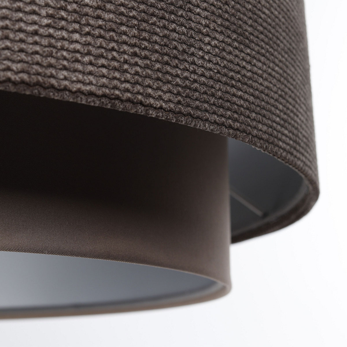 Pendelleuchte Doblo, Ø: 60 cm, Braun, Silber
