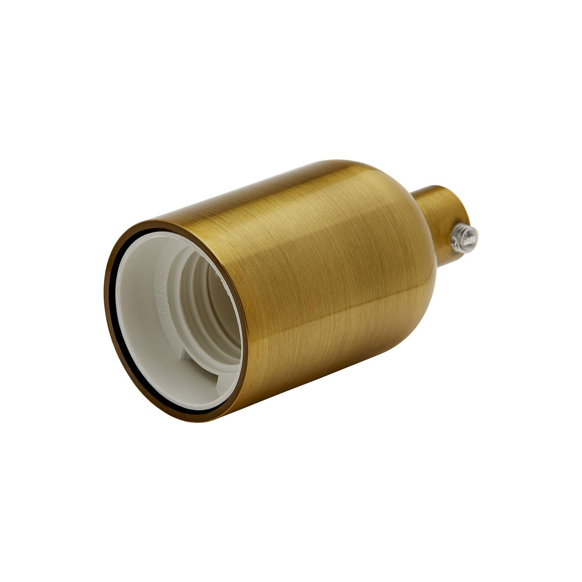 Lampenfassung E27 Aluminium Bronze vergoldet Lampenfassung E27 Aluminium Bronze vergoldet