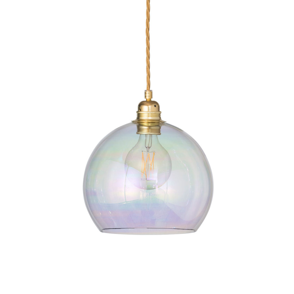 Ebb & Flow Rowan Pendelleuchte M Ø 22 cm Rowan Pendelleuchte M Ø 22 cm, Chameleon, Gold Chameleon Pendelleuchten – Designleuchte, handgefertigt für Schlafzimmer