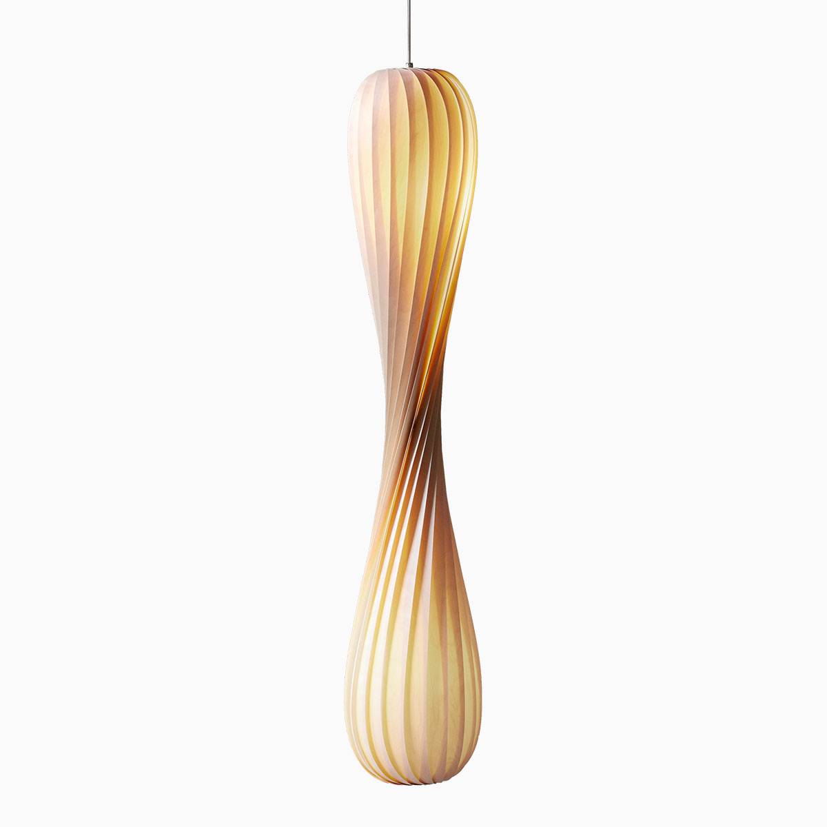 TR7 Pendelleuchte, Birke Natur, Ø: 25 cm, H: 112 cm