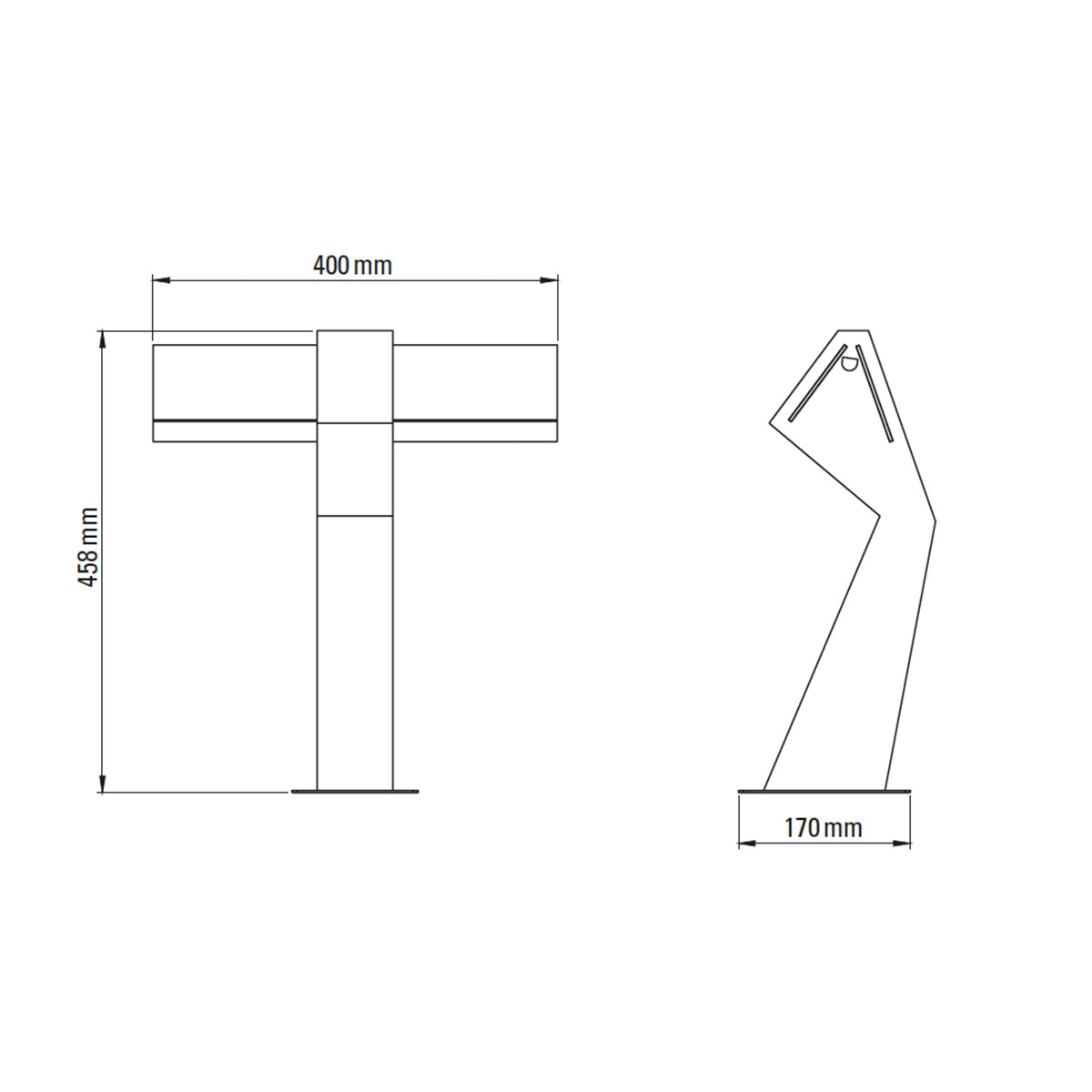 Technische Zeichnung DCW Editions Collection Cauvet Tischleuchte TAU