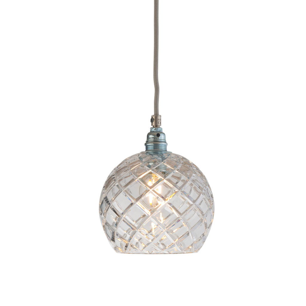 Rowan Pendelleuchte Crystal S Ø 15,5 cm, Silber, Medium Check