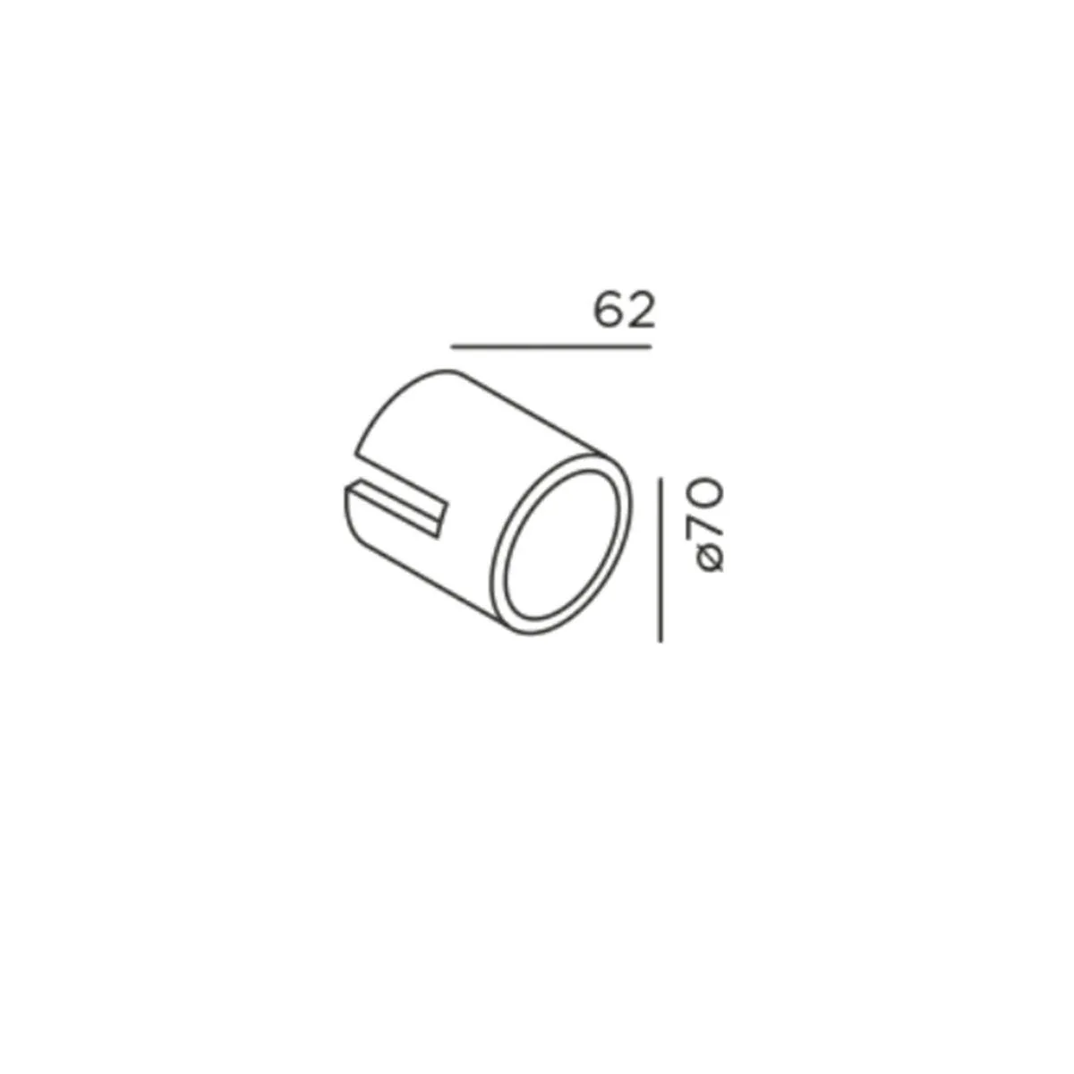 Funktionales Zubehör für den piek Leuchtenkopf in Größe S