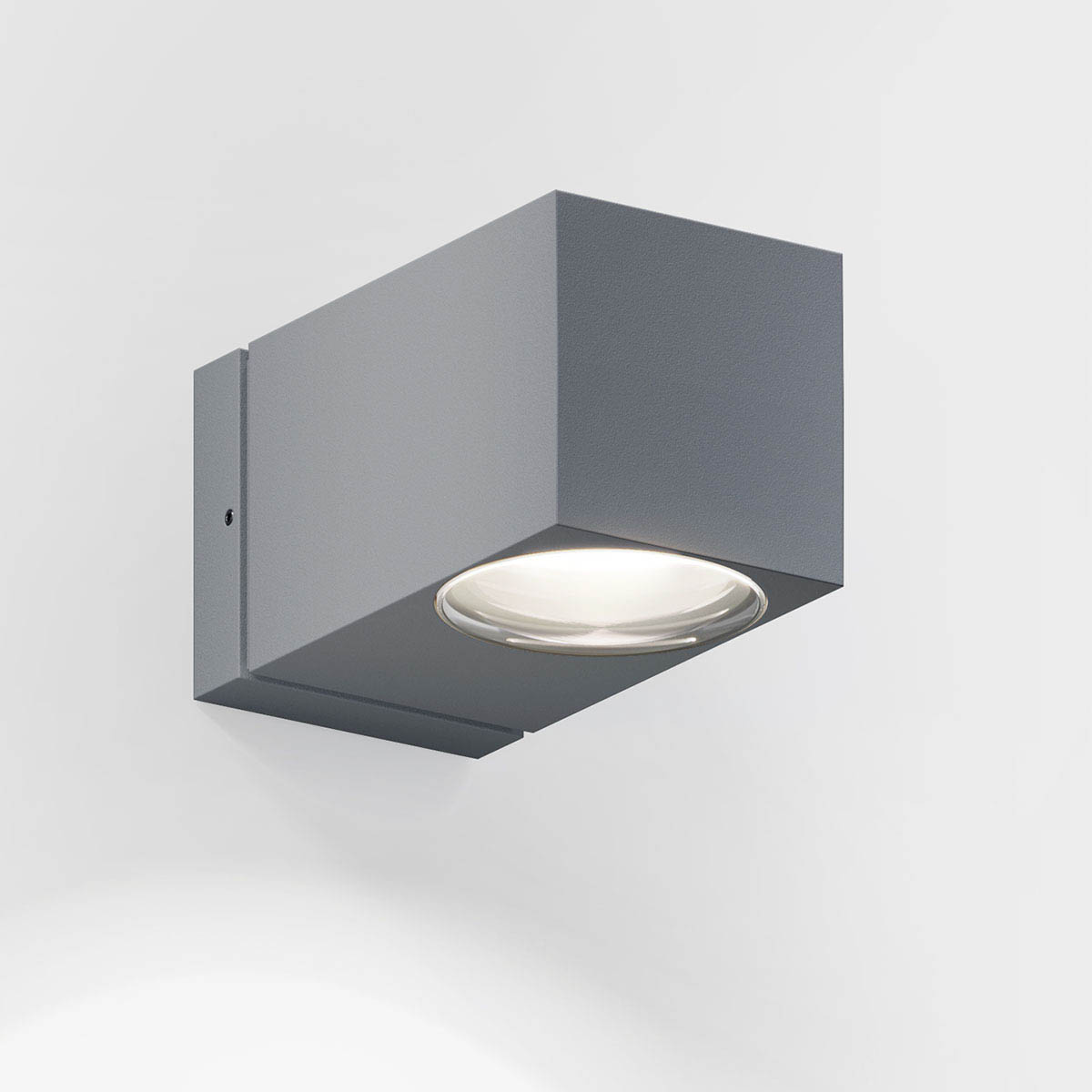 IP44-como-one-außen-wandleuchte-grau: Rechteckige Wandleuchte für außen in der Farbe grau – LED für Eingangsbereich