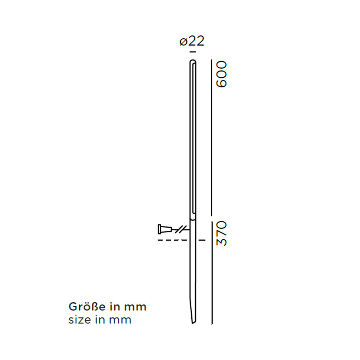 kal solar join Erdspießleuchte, H: 60 cm