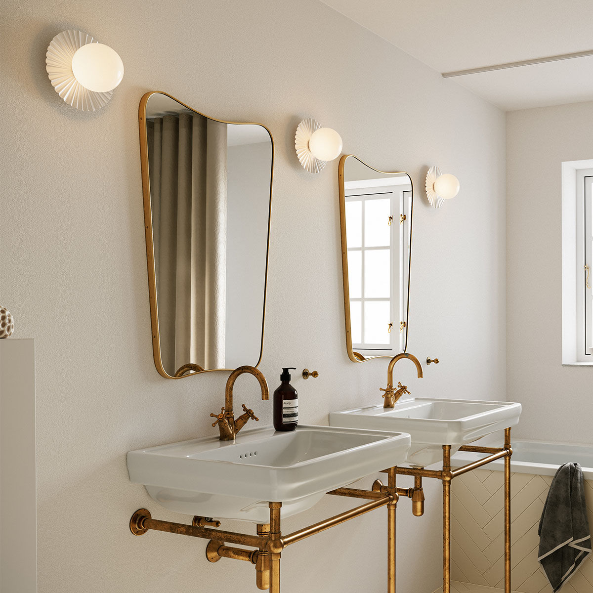 Liila Muuse Small Wand- und Deckenleuchte, Ø: 20 cm, Weiß