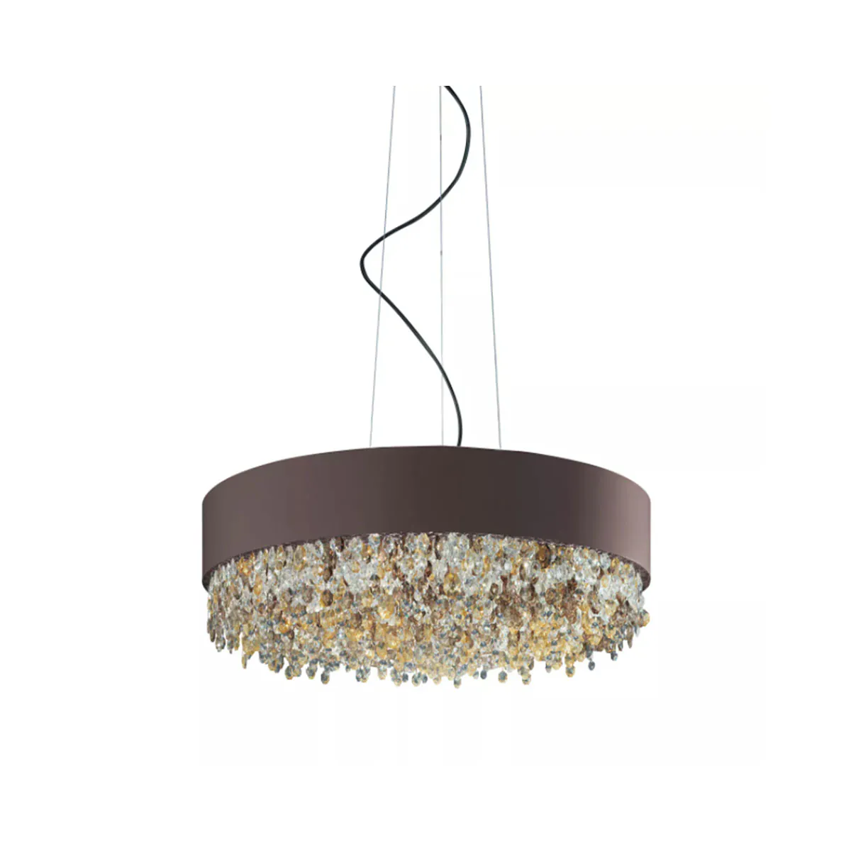 Olà S6 90 Pendelleuchte, Bronze matt, Ø: 90 cm, LED-Modul