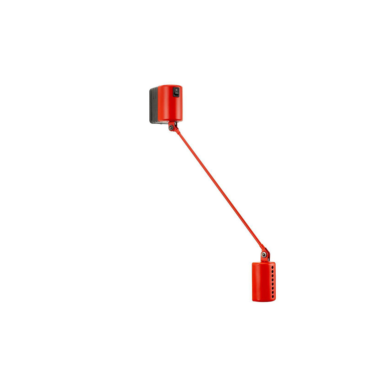 Daphine Parete 20 LED Wandleuchte, T: 20 cm, Rot matt, Extra-Warmweiß 2700K