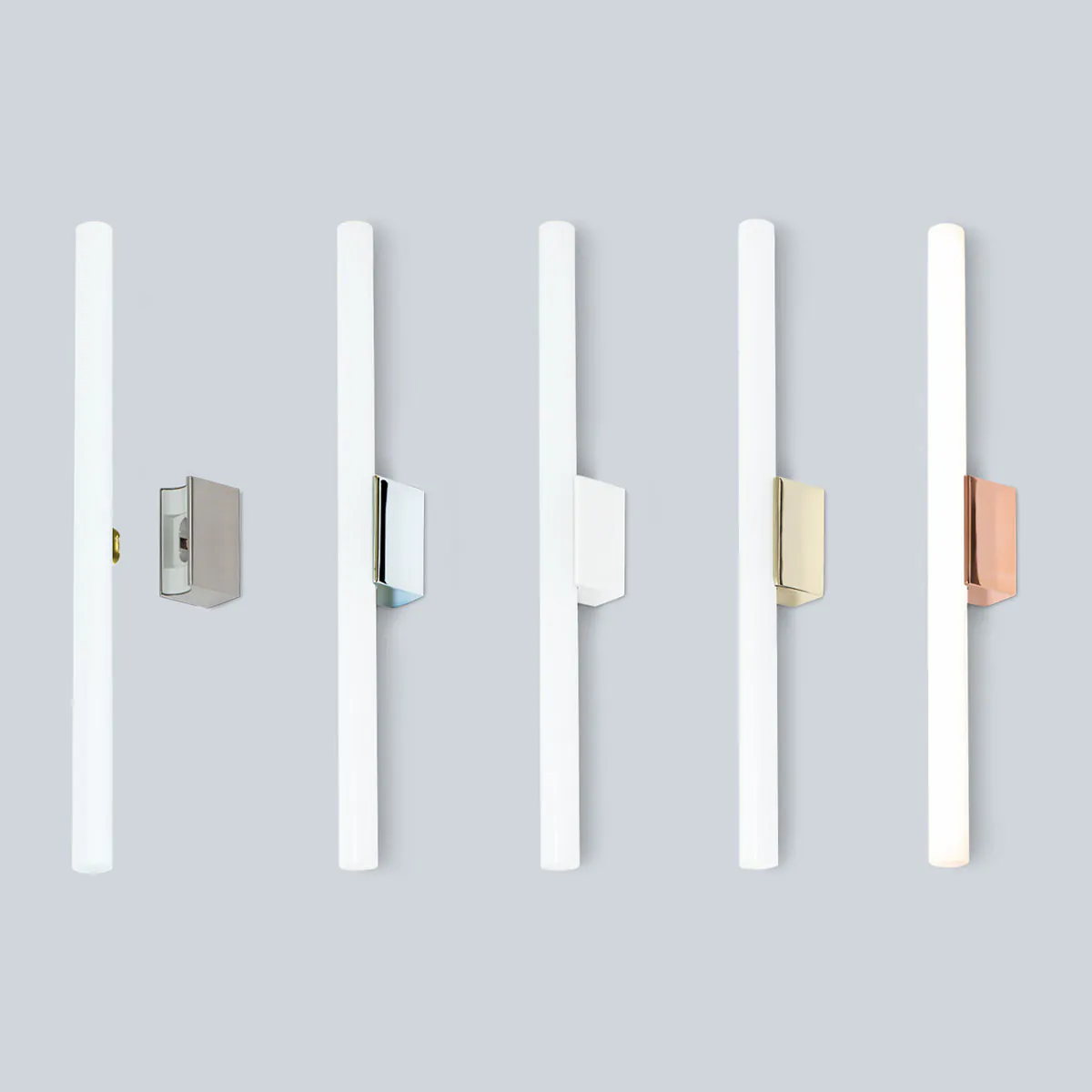 Mawa Linestra 7 Wand-/ Deckenleuchte, H: 30 / 50 cm, Fassung ohne Leuchtmittel Wandstrahler – gleichmäßige Lichtverteilung, dezente Optik, geeignet für Treppenhaus