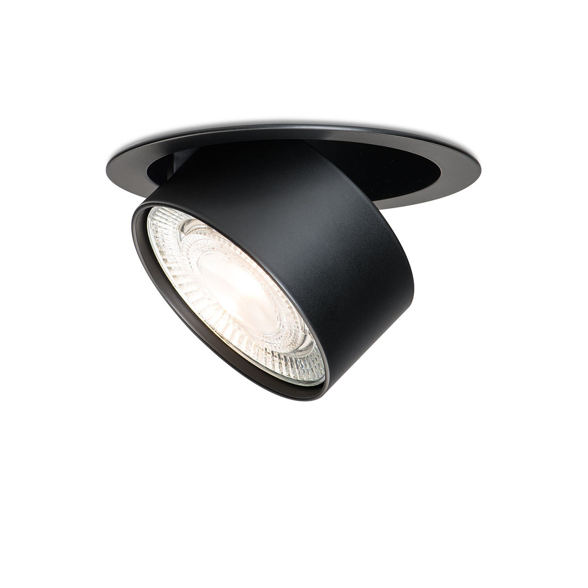 Wittenberg 4.0, wi4-eb-1r Einbaustrahler, Schwarz matt, Extra-Warmweiß 2700K, Spot 12°