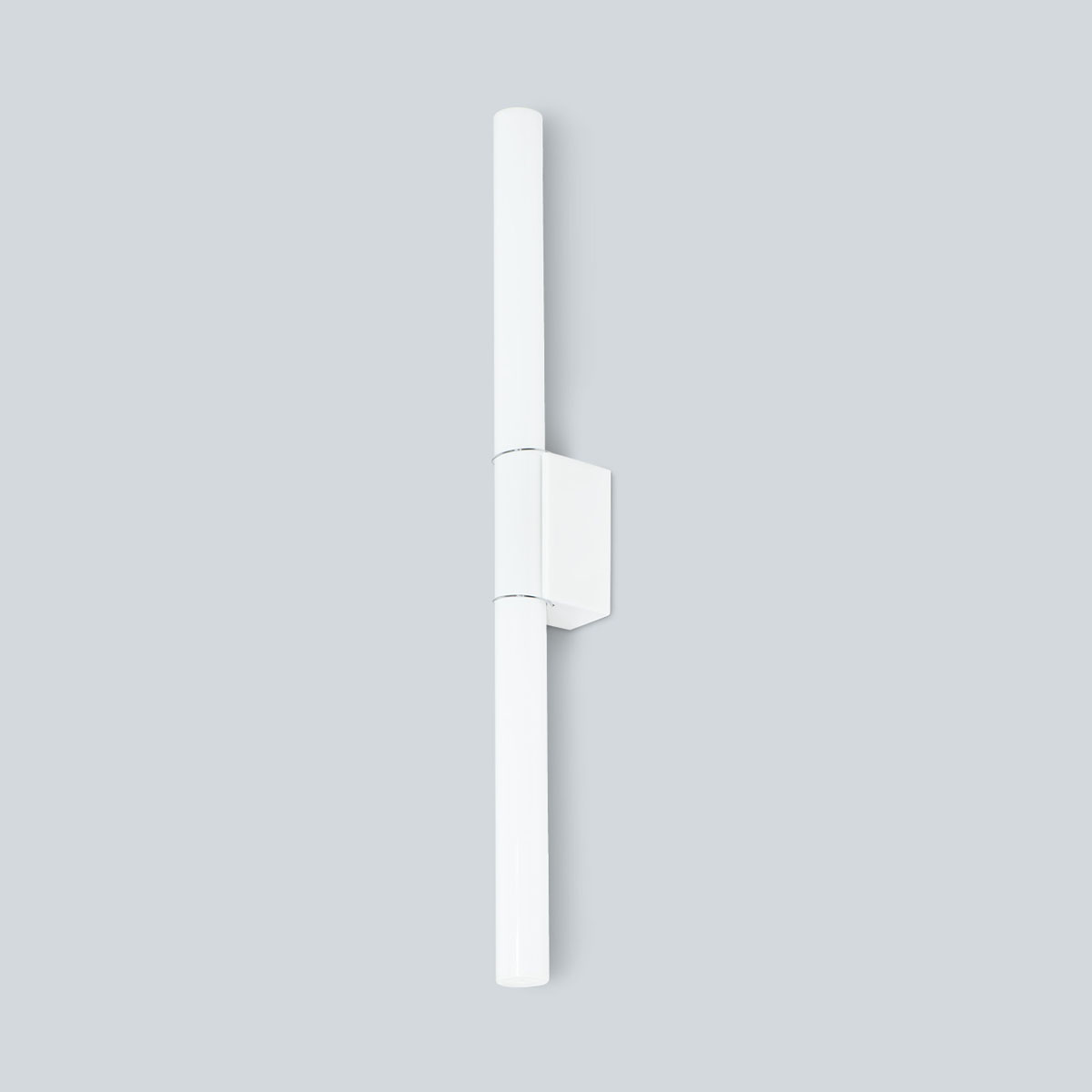 Linestra 7b Wand-/ Deckenleuchte, H: 30 / 50 cm, Fassung ohne Leuchtmittel, Weiß matt, Mit Klammer