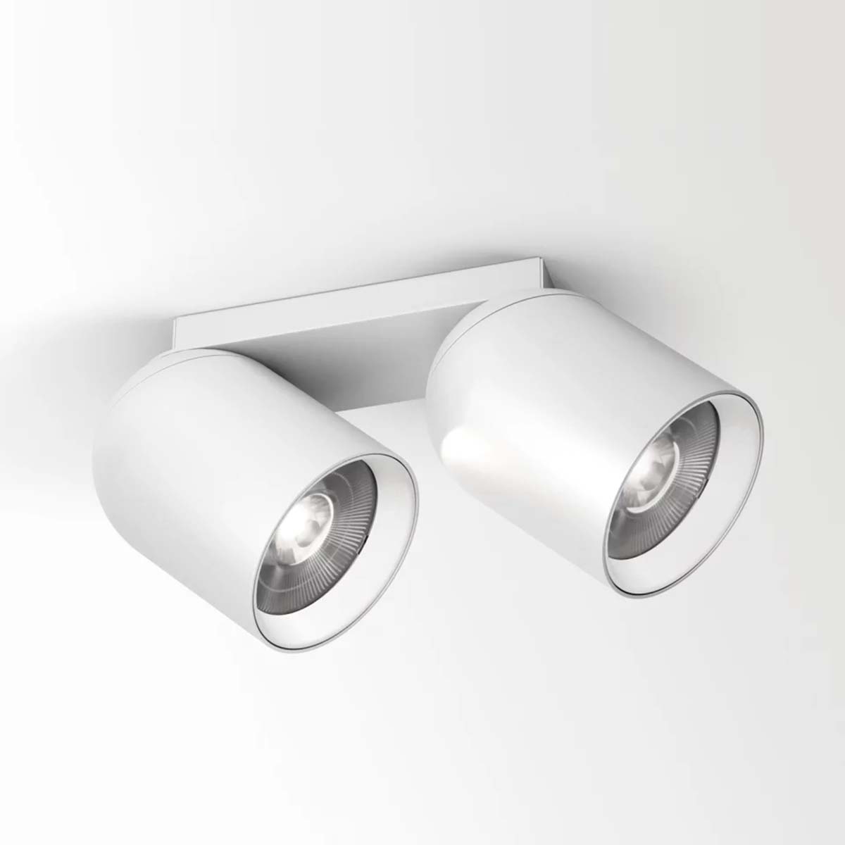 Delta Light OBIN ON 2 93036 DIM5 Aufbaustrahler, Ø: 9 cm, L: 11,2 cm, Weiß, Warmweiß 3000K, 36°