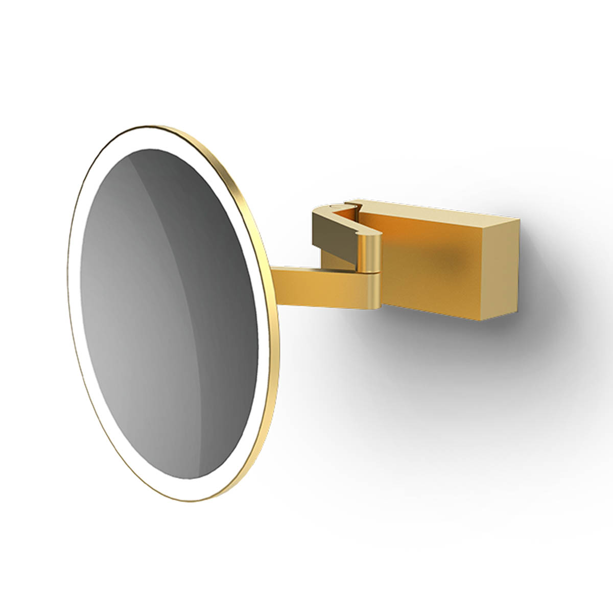 Vision R 5x Kosmetik, Schminkspiegel mit Licht Bad, H: 20,5 cm, B: 20,5 cm, Gold matt Vision R 5x Kosmetik, Schminkspiegel mit Licht Bad, H: 20,5 cm, B: 20,5 cm, Gold matt