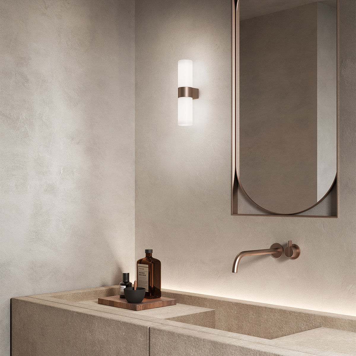 Pastilla Wandleuchte, Ø: 11,5 cm, Bronze