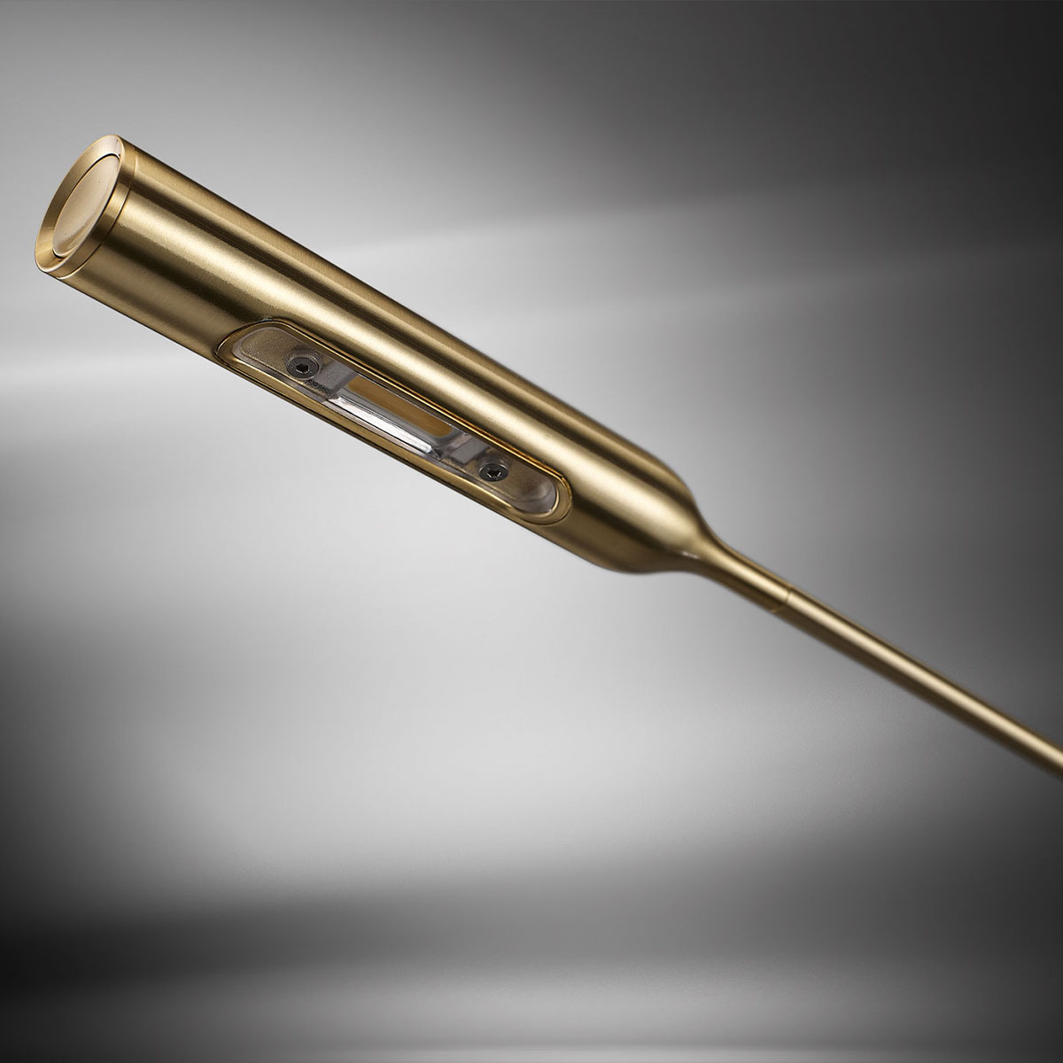 Flo Floor Stehleuchte, H: 110 cm, Gold gebürstet, Extra-Warmweiß 2700K