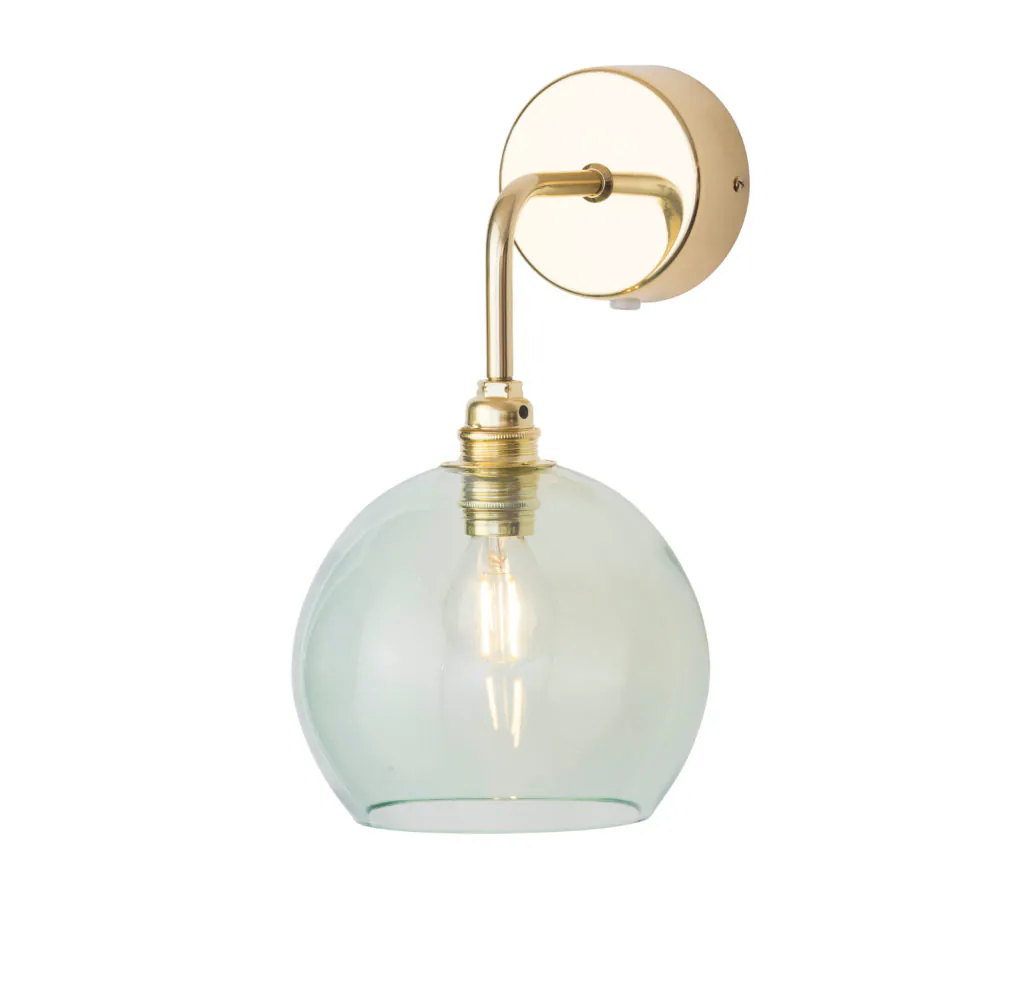 Rowan Wandleuchte S Ø 15,5 cm, Forest Green, Gold