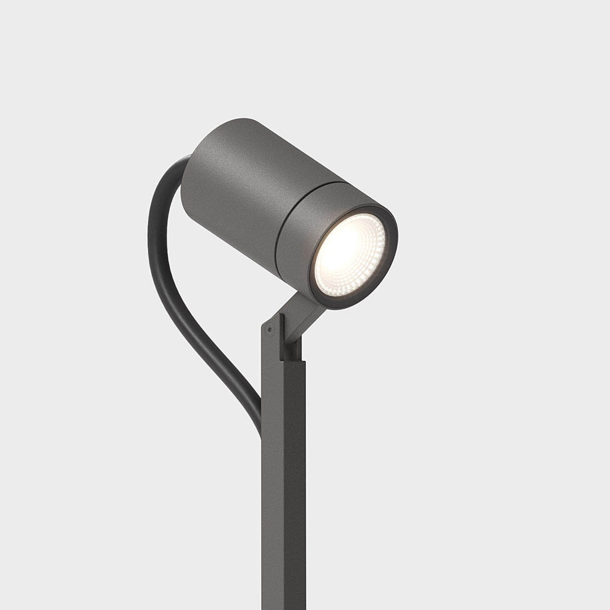 piek Erdspießleuchte, Connect, Cool Brown, H: 25 cm Schmale Erdspießleuchte mit connect Stecker für außen in der Farbe braun